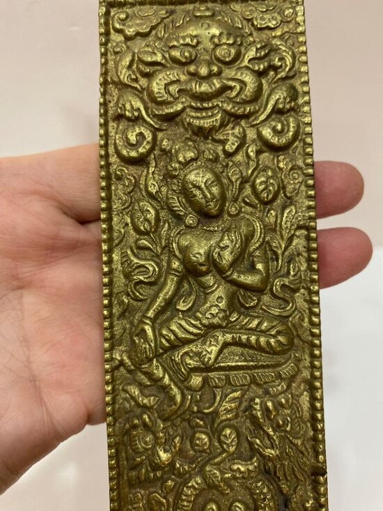 Other - Tibetan Nepalese Buddha Brass Metal Door Pull Vintage